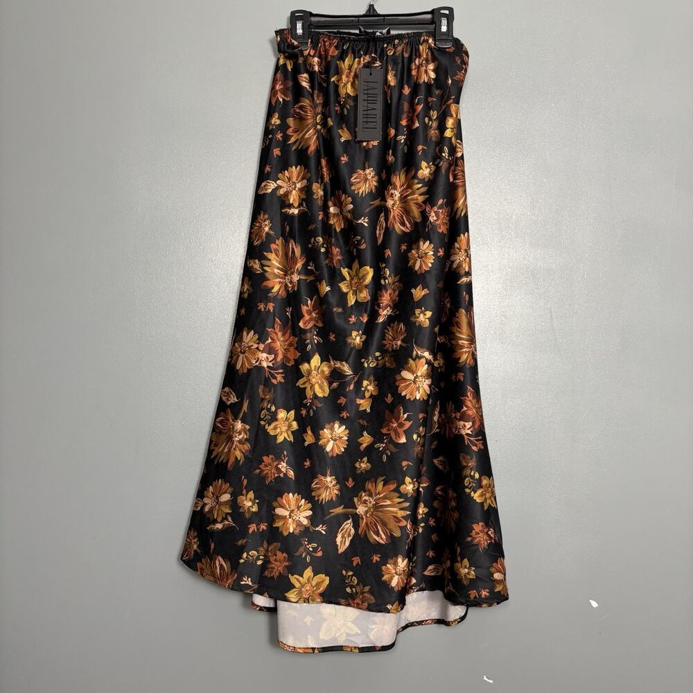 NWT J APPERAL Women’s Long Floral Autumn Print Skirt New Tags Modest Cottage L